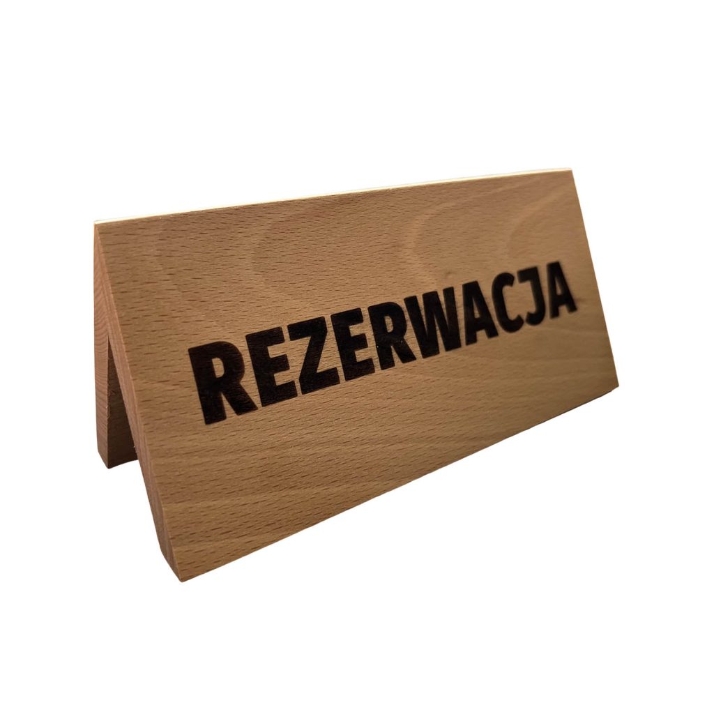 tabliczka rezerwacja