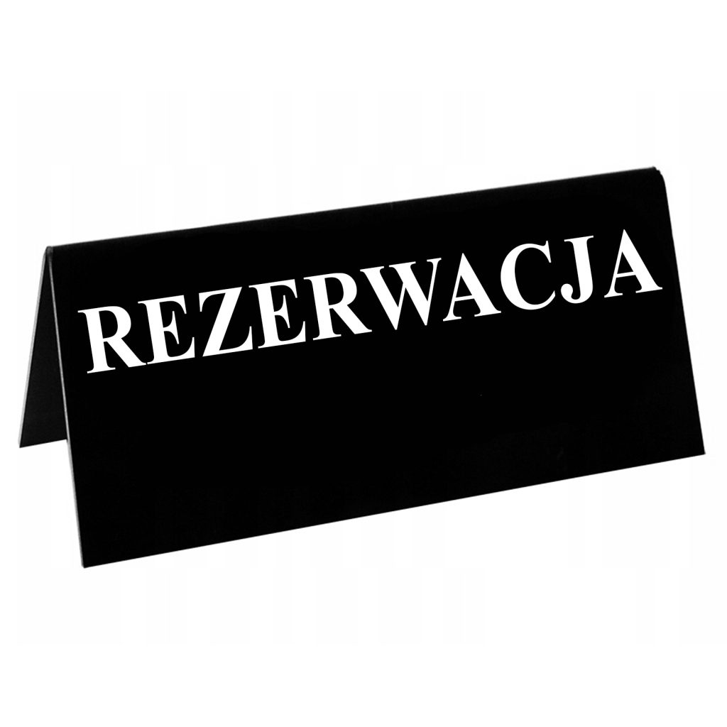 tabliczka rezerwacja