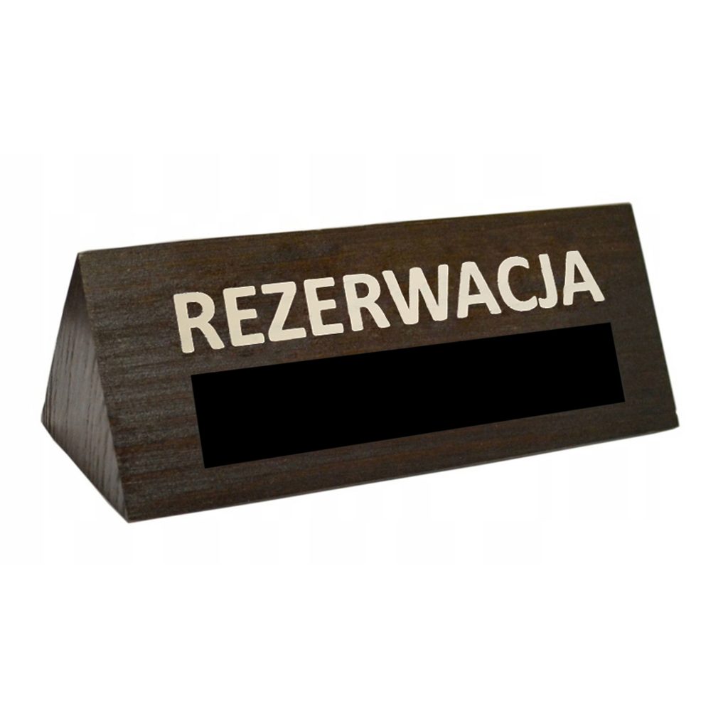 tabliczka rezerwacja