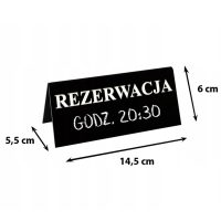 tabliczka rezerwacja